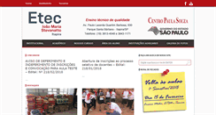 Desktop Screenshot of etecitapira.com.br