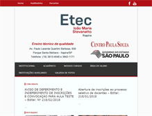 Tablet Screenshot of etecitapira.com.br